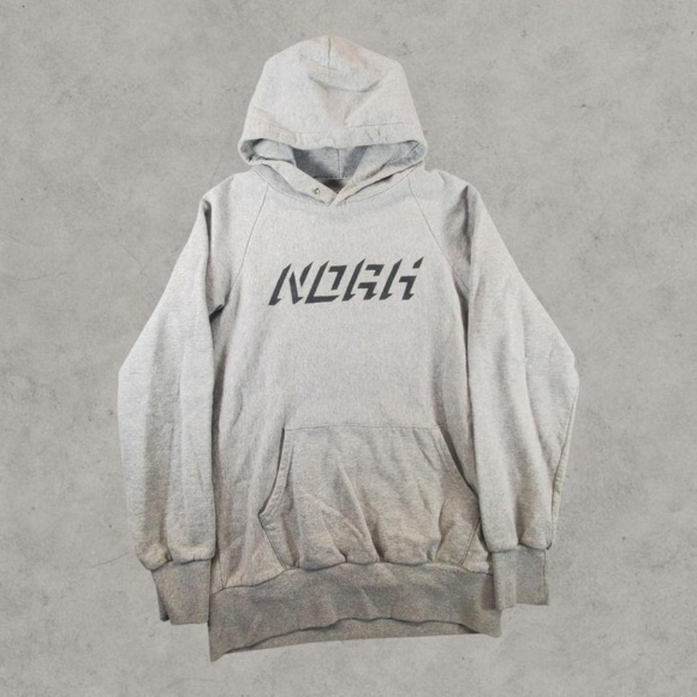 Noah Hoodie Mens Small Gray Streetwear Skate Sweatshirt Pullover Logo Spellout